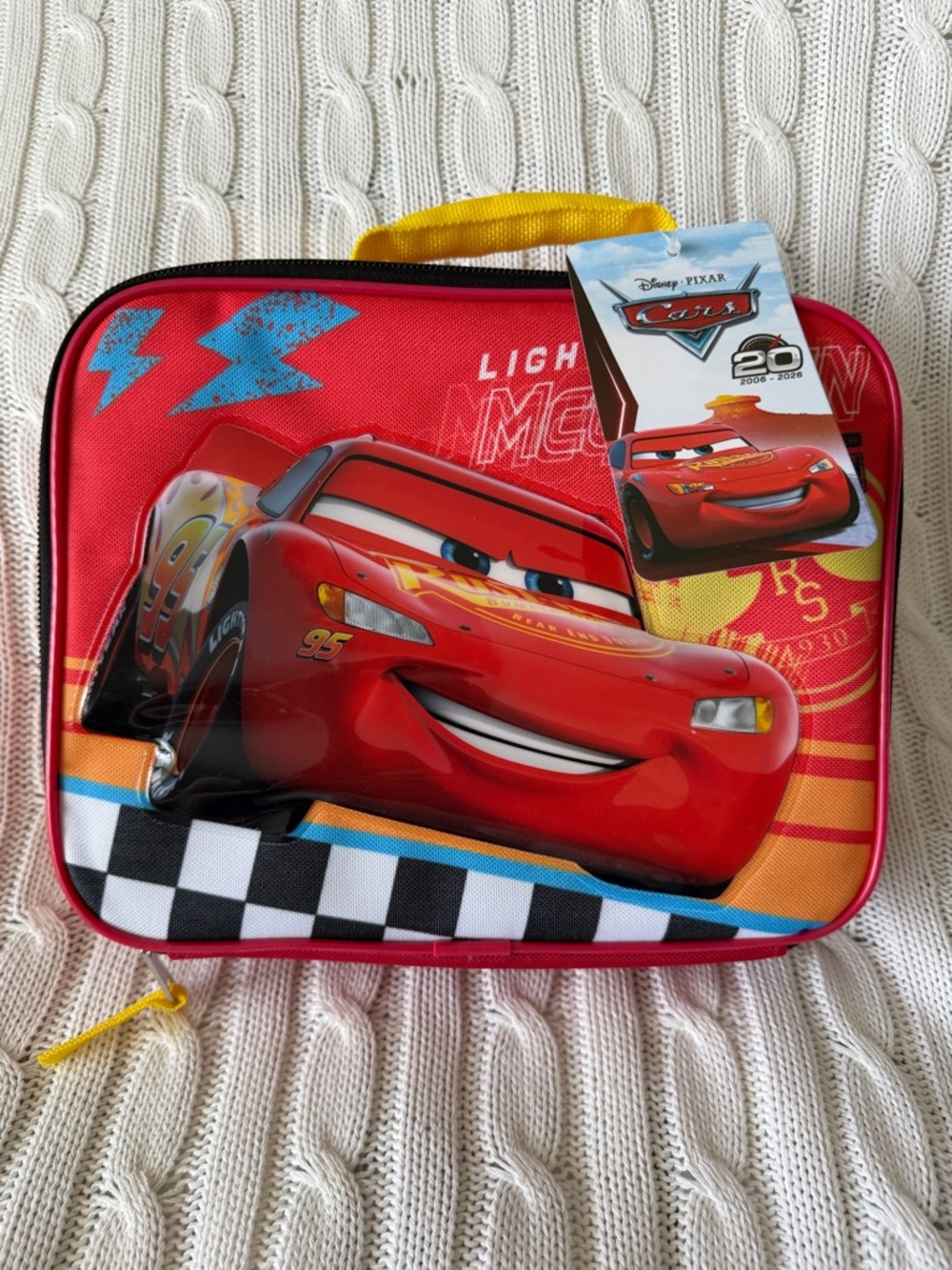 Disney Cars Lunch Box Bag NEW Back To School LMQ Lightning McQueen Kachow Pixar